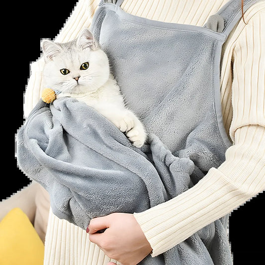 Snugcat Cat Apron / Cozy Cat Pouch Apron/ Cat Sweater Carrier