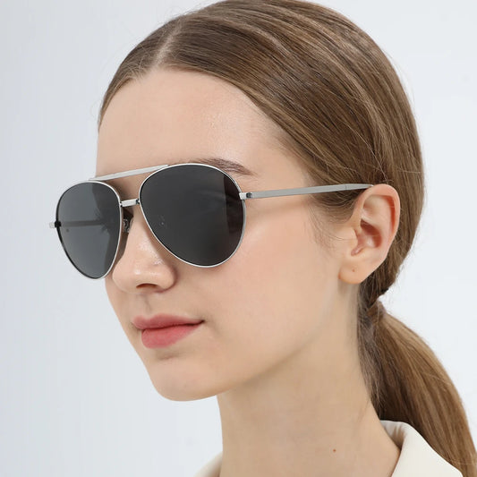 Pure Titanium Polarized Sunglasses Men Folding Classic Aviation Sun Glasses for Men Aviador High Quality Male Shades 838