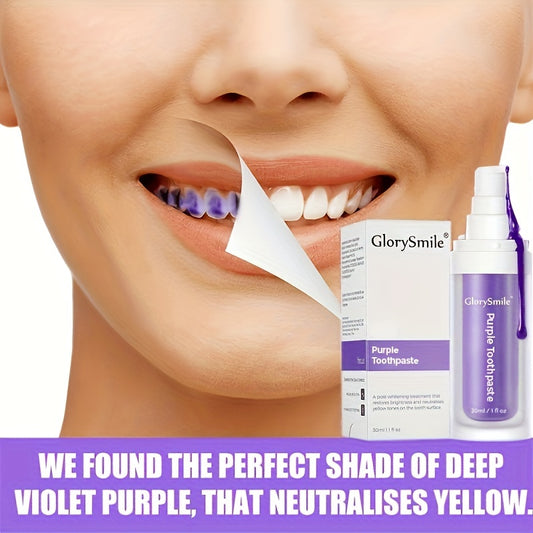 1Pc Purple Toothpaste, Toothpaste for Teeth Cleaning, Fresh Breath Teeth Washing Toothpaste, Deeply Cleaning at Home Travel