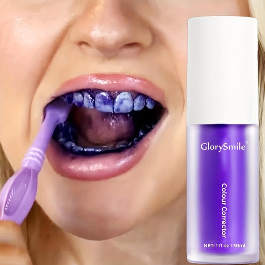 1Pc Purple Toothpaste, Toothpaste for Teeth Cleaning, Fresh Breath Teeth Washing Toothpaste, Deeply Cleaning at Home Travel